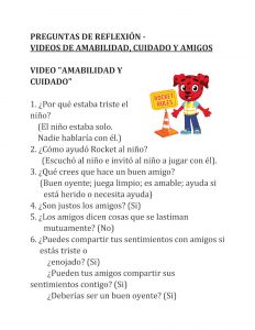 Reflection Questions (Spanish)