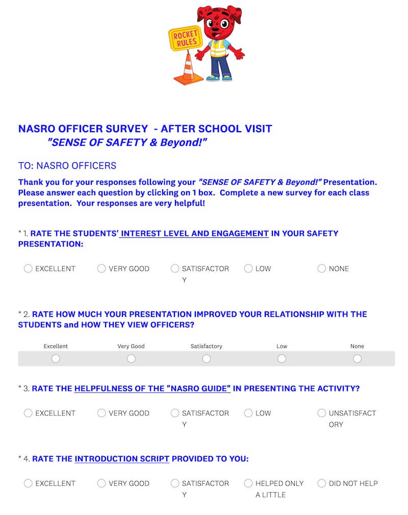 NASRO Survey